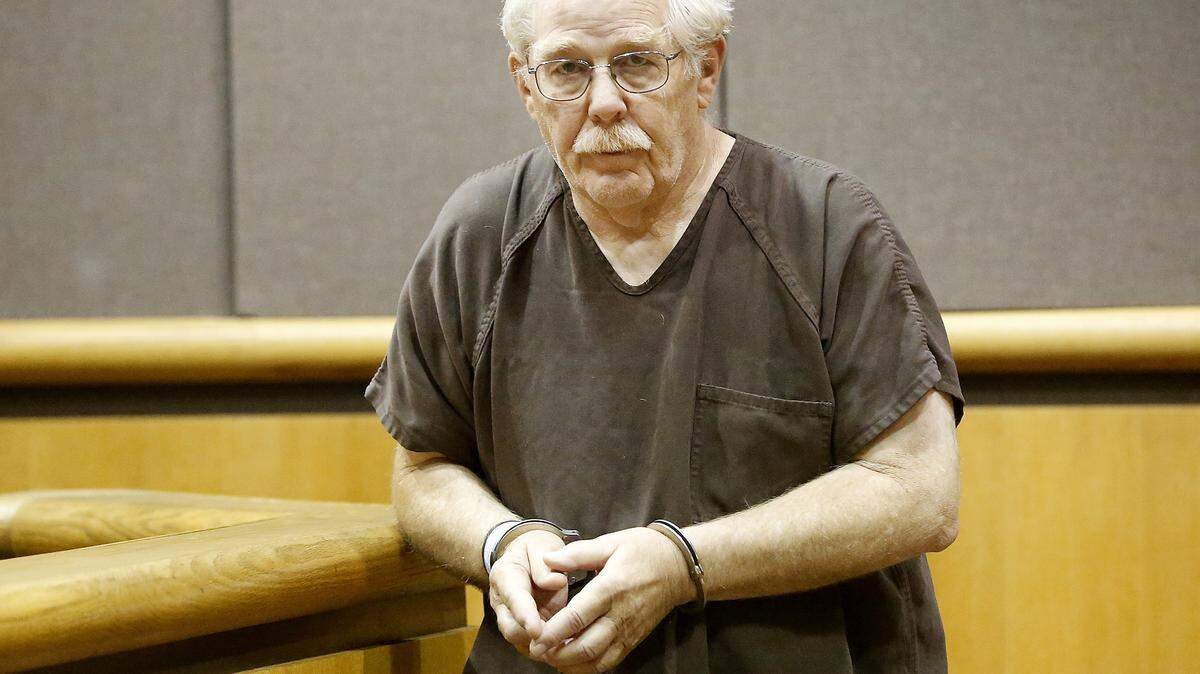 Douglas Arbogast, shown during his preliminary appearance in Benton County Superior Court in July 2017, was found guilty on Tuesday  of trying to have sex with two kids after responding to an online ad.