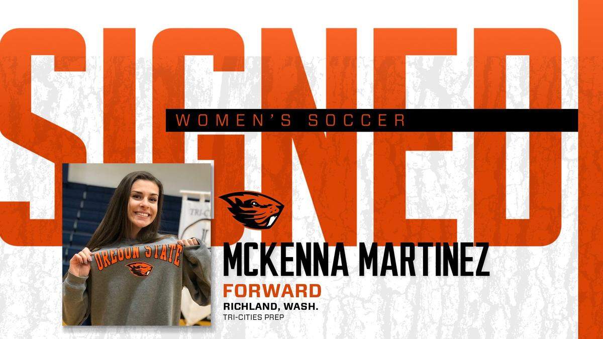 Tri-Cities Prep senior McKenna Martinez, who plays high school soccer for Richland High, signed a letter of intent to play next year for Oregon State University.