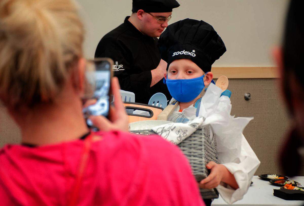 Fuerza Elementary fourth grader Liam Ross was the winner Friday of the annual Sodexo Future Chefs Challenge held at the Tri-Tech Skills Center. His winning dish, Beyond the Galaxy burgers with blue milk cheese crumbles, was inspired by his love for the Star Wars movies.