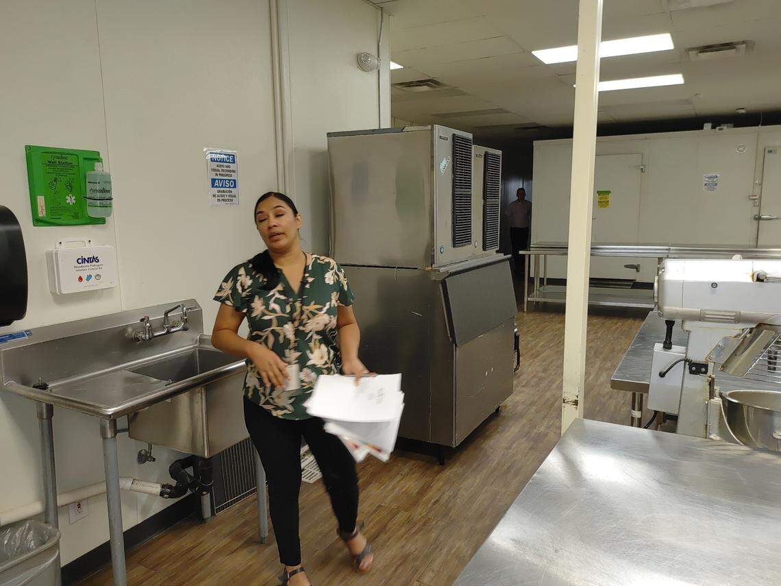 Alma Aguirre, manager of the Pasco Specialty Kitchen, gives a tour of the restaurant incubator a year after the city took it over from the now-dissolved Downtown Pasco Development Authority.