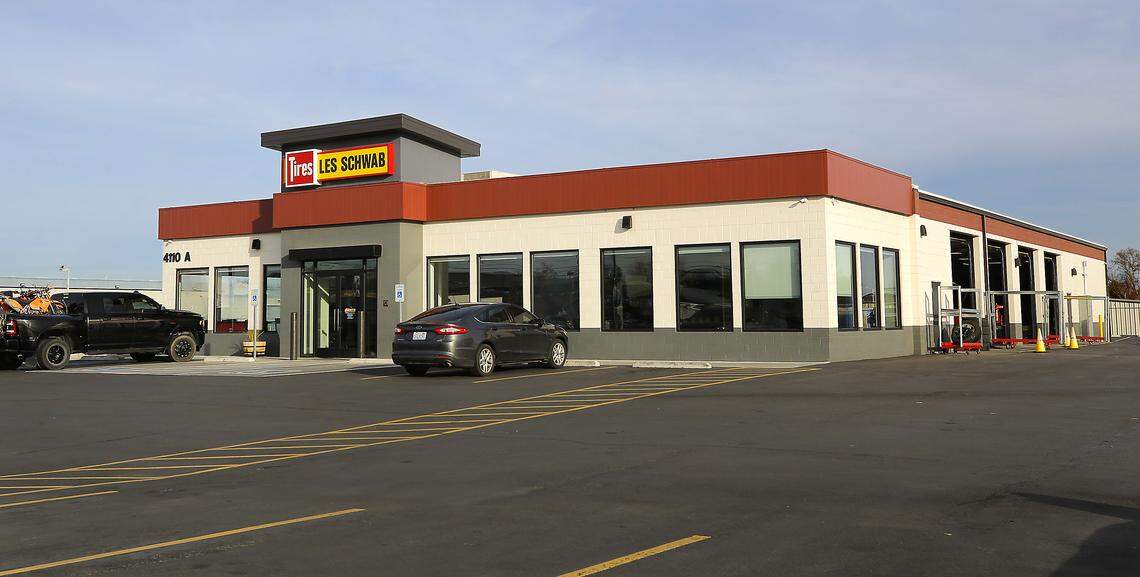 Les Schwab Tire Centers operates three Richland stores, two in Pasco and one each in Kennewick and Prosser. This store is at 4110 W. Clearwater Ave. in Kennewick.