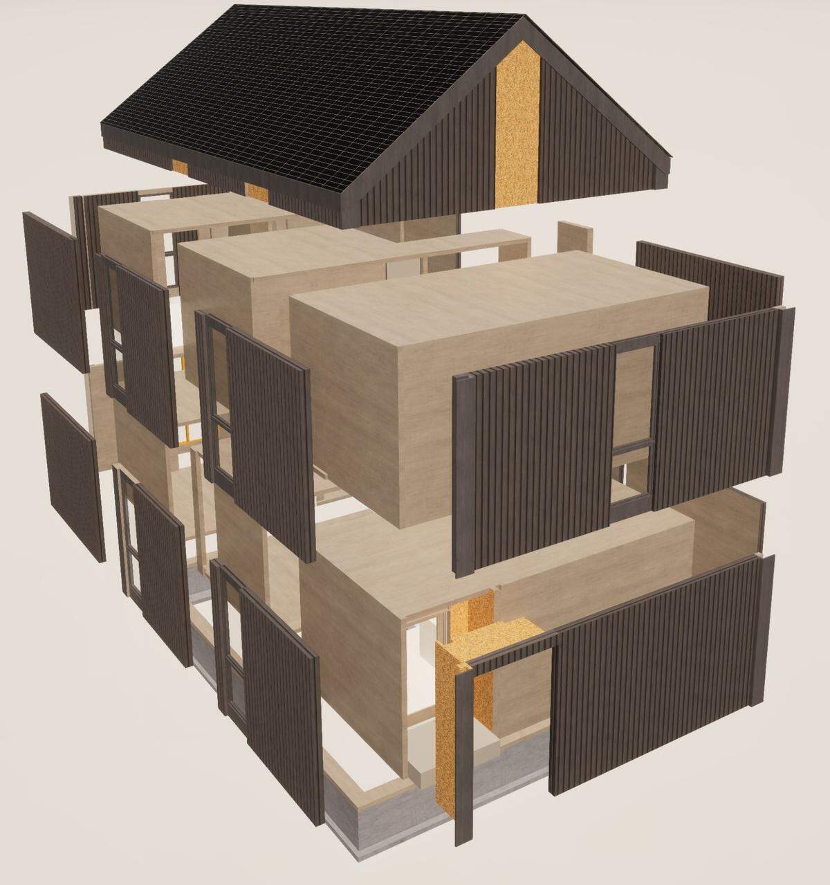 PNNL and its collaborators are advancing an approach to affordable, modular design and construction that considers the environmental impacts throughout the home’s entire life cycle and capitalizes on the benefits of reusing and recycling building components.