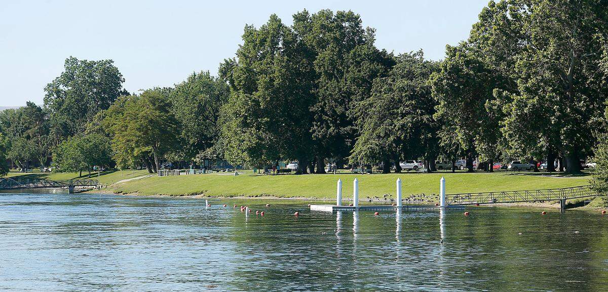 The north Howard Amon swim dock is at 850 Amon Park Dr. just upstream from the Lee Boulevard turnaround in Richland.