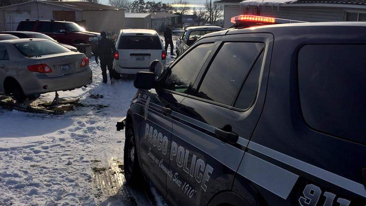 Police chased a stolen minivan to the Wallula paper mill after spotting near a gas station on the Pasco-Kahlotus Highway.