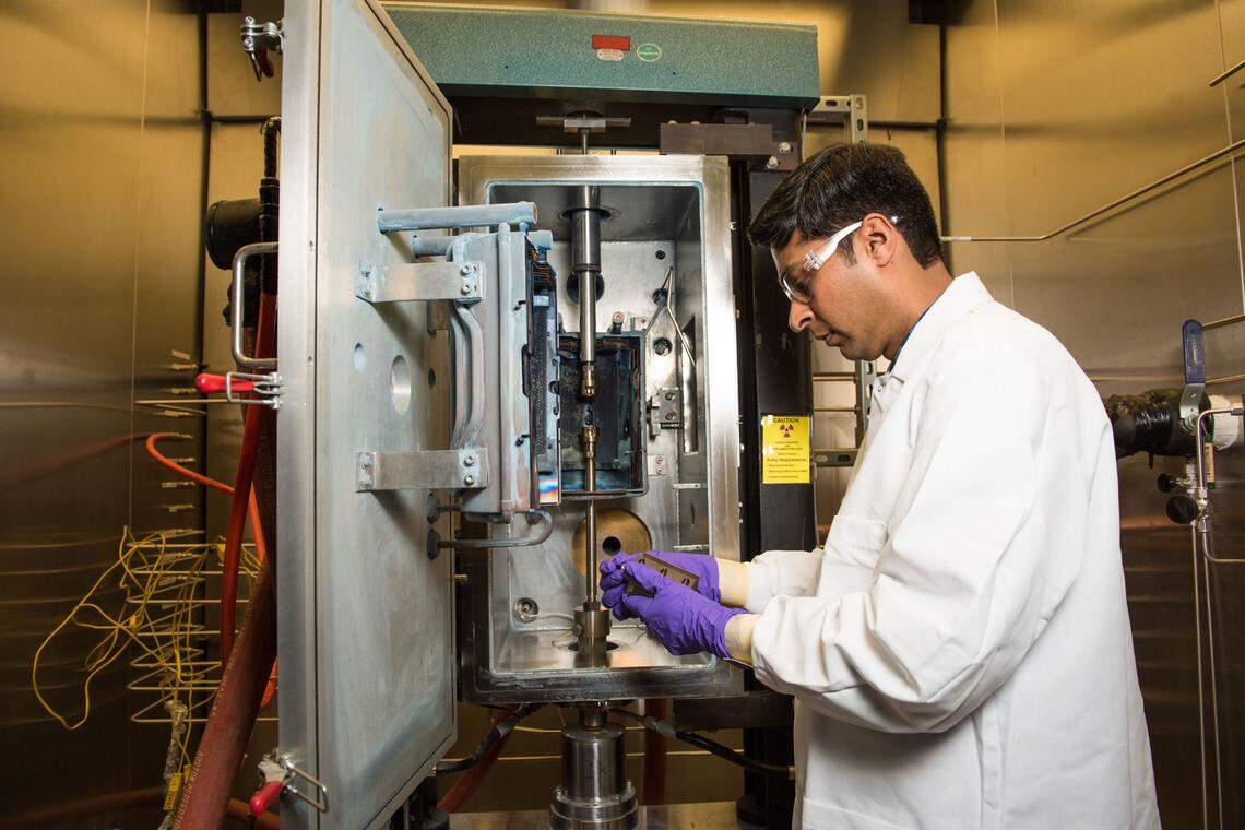 Materials scientist Ramprashad Prabhakaran investigates nuclear materials, part of PNNL’s broad range of research and development that addresses challenges related to nuclear energy, including new innovations for advanced reactor concepts.