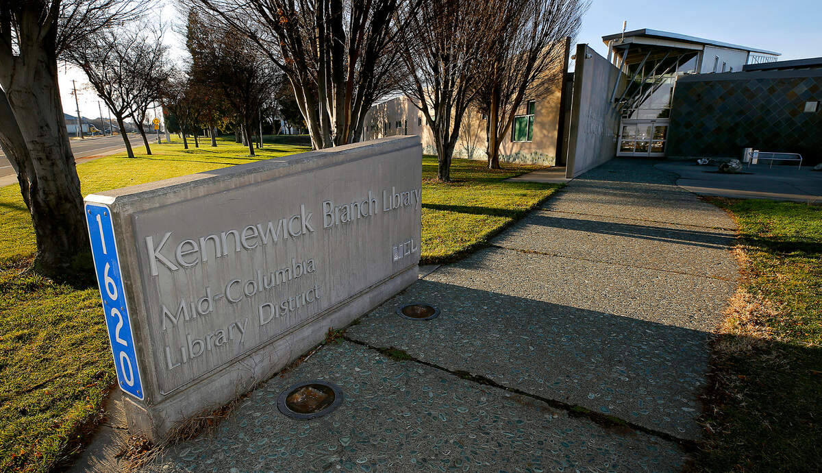 Kennewick Branch Library of the Mid-Columbia Library District at 1620 S. Union St. in Kennewick.