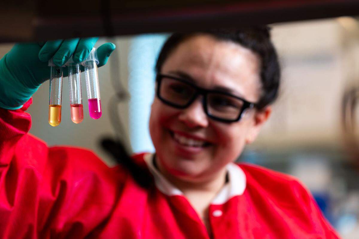 Marci Garcia and her colleagues at PNNL are engaged in a growing field called predictive phenomics, which could lead to advancements in biomanufacturing, human health and biosensing for national security and human health.