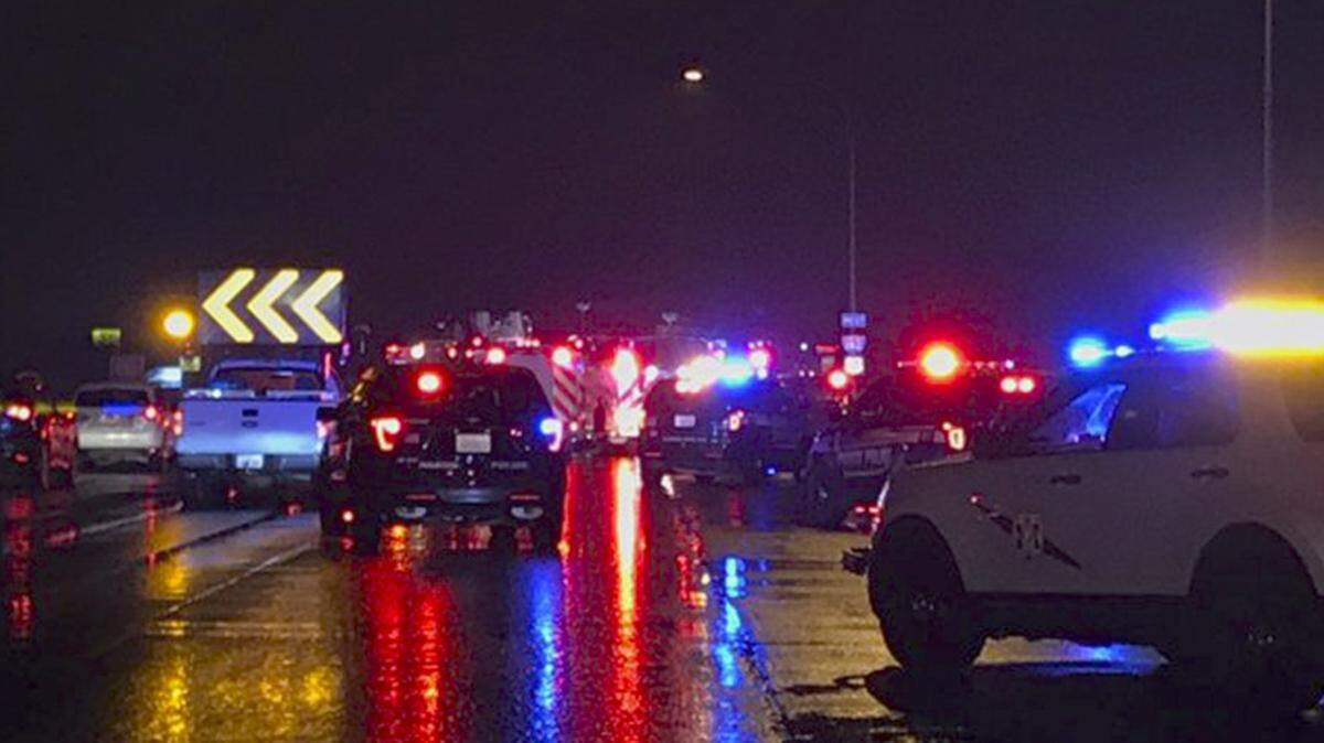 A multitude of emergency vehicles responded the scene of Saturday night’s fatal seven-car pileup on Interstate 182 in Pasco. Police say Eduardo Lopez, the driver suspected in causing the wreck, has been arrested.