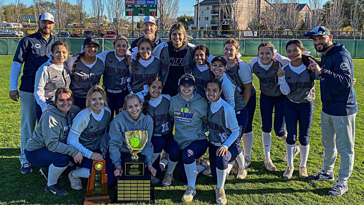 The Chiawana softball team won the Class 4A state championship in Yakima in 2021. They hope to repeat this year.