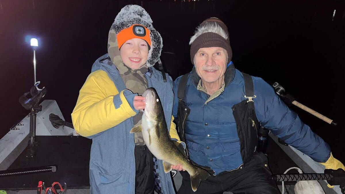 “ I was amazed and excited that within half an hour of being on the water I got to watch my grandson reel in a walleye,” said Lee Walter.