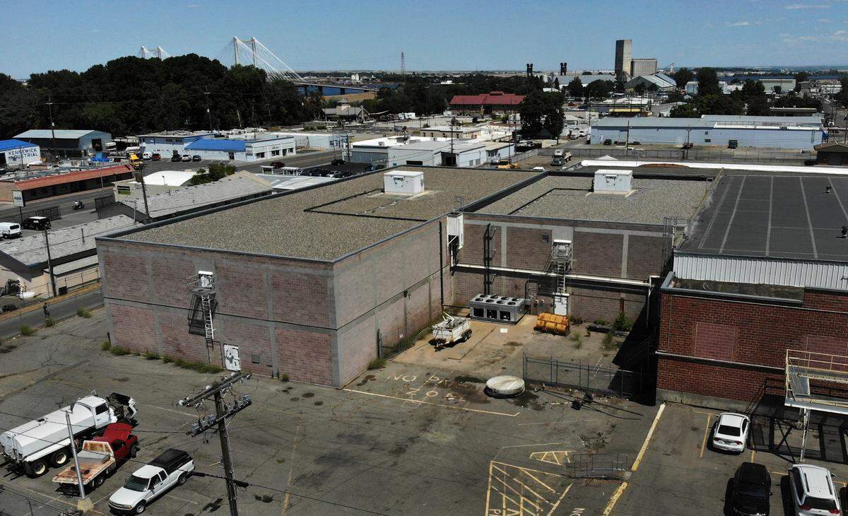 A section of the old Welch’s Juice plant in downtown Kennewick was planned to be part of a Benton County mental health and recovery facility, but proved too costly to renovate.