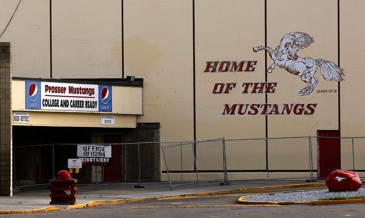 Prosser High School at 1500 Paterson Road in downtown Prosser.