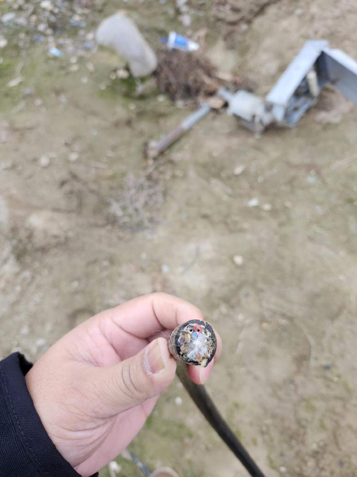 Fiber optic lines were intentionally cut by vandals, causing an outage for some customers in parts of Pasco.