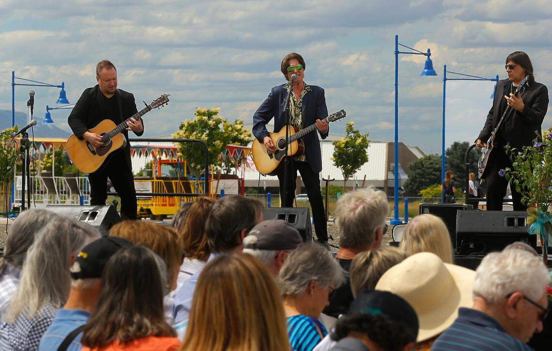 Musician John Waite performs some of his hit songs during the grand opening ceremony of the Vista Field phase one site improvements in west Kennewick.