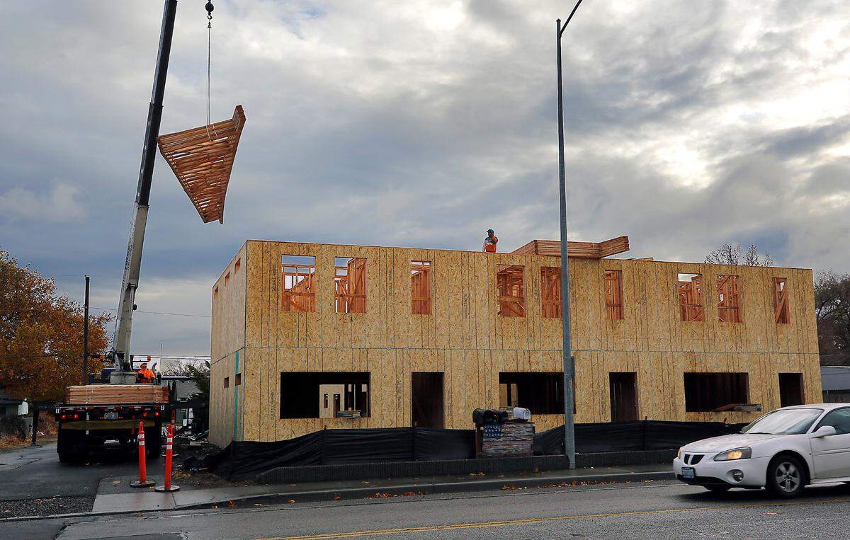 B & B Real Estate and Westridge Properties LLC are constructing a two-building townhome complex at 718 N. Volland St. in Kennewick. The project includes two two-story buildings.