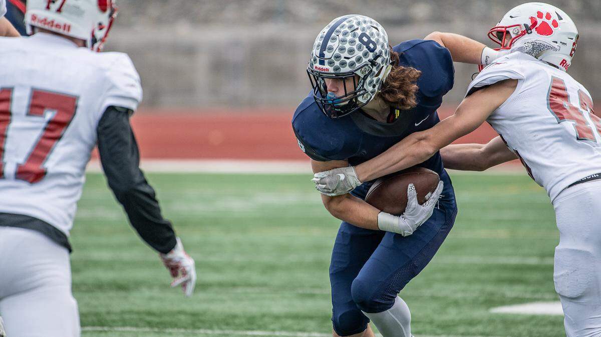 Chiawana’s Bridger Feldmann (8) was named the Mid-Columbia Conference’s Defensive Player of the Year by the conference’s coaches. He was the only MCC player named to the first unit of the 4A all-state team.