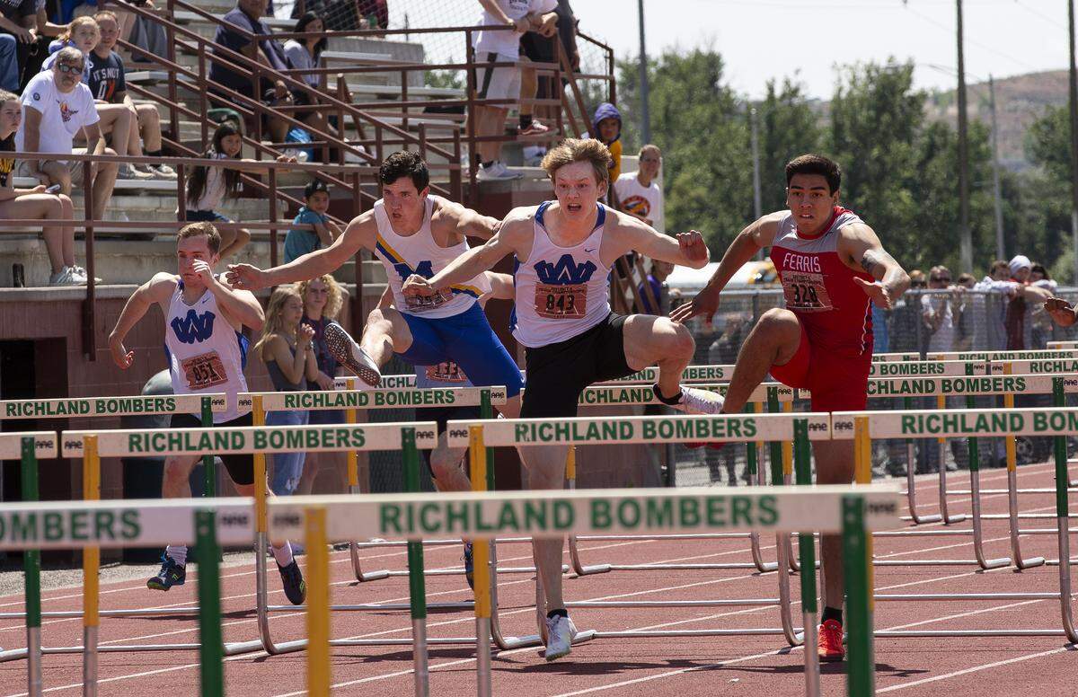 Scenes from District 8 3A/4A Track and Field Championship on Saturday at Fran Rish Stadium in Richland.