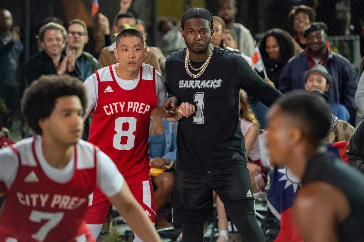 Taylor Takahashi stars as Boogie and Pop Smoke as Monk in director Eddie Huang’s “Boogie.”