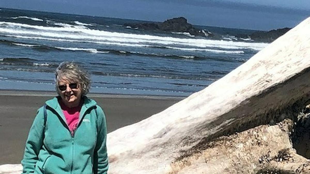 Spiritual Life columnist Lee Walter snapped this image of his wife Susan at Seal Rock on the Oregon Coast.