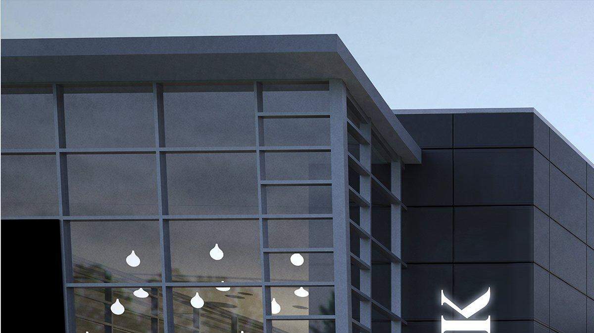 An artist rendering of The Link, a proposed $35 million theater-anchored expansion of the Three Rivers Convention Center.