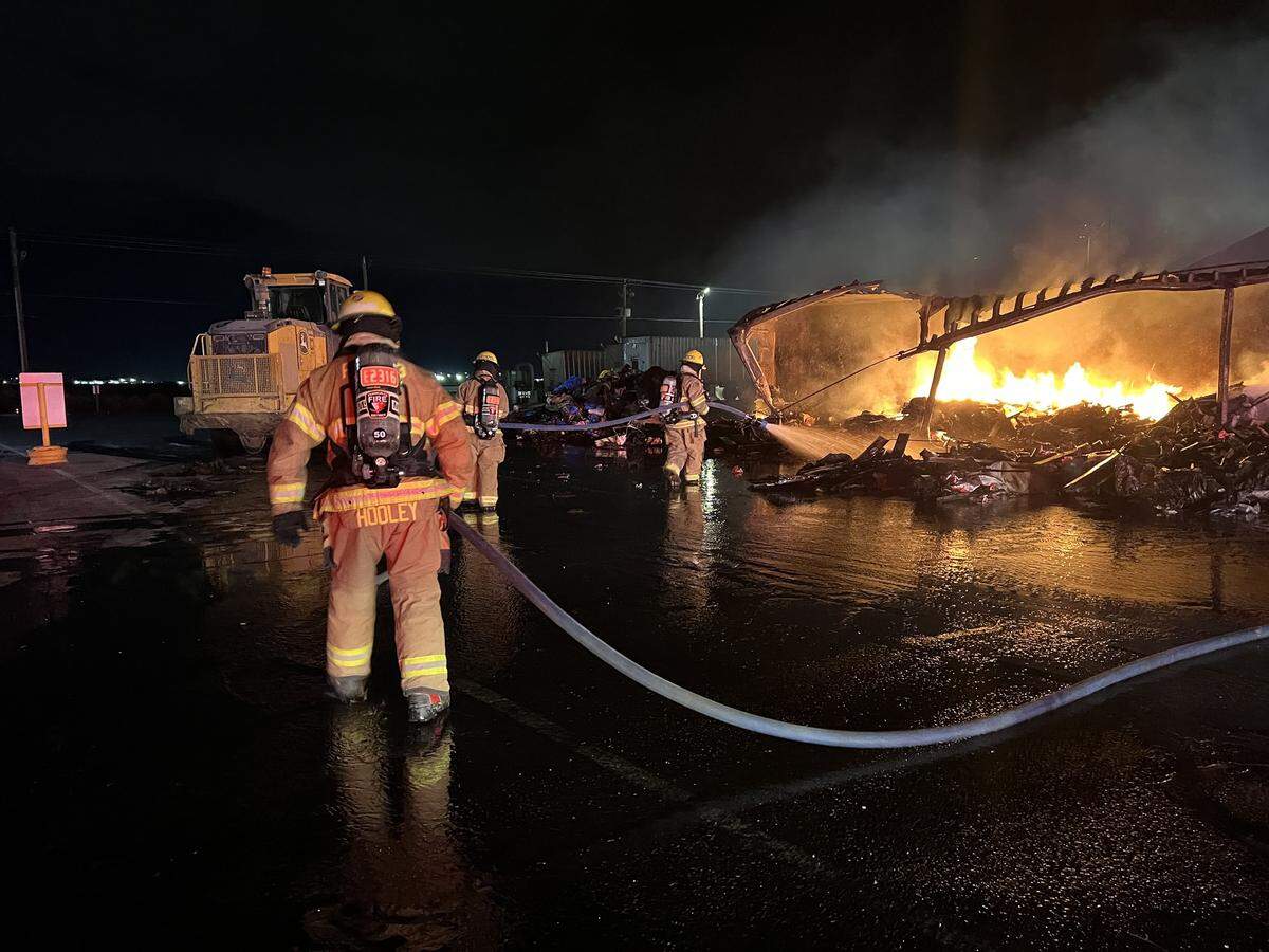 Franklin County Fire District 3, with help from Walla Walla Fire District 5, responded to a critical incident at Basin Transfer after a semi truck caught fire in February.