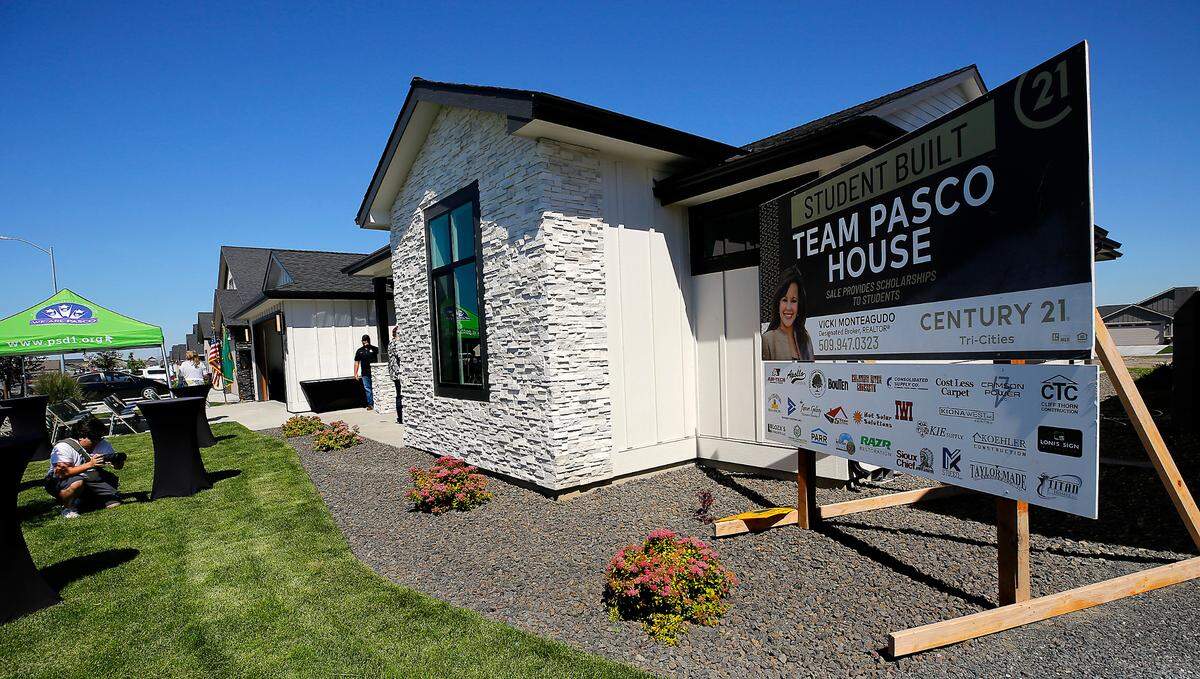 The 25th Team Pasco House, built by Pasco School District students, is a 2,000-sqaure-foot, three bedroom home in west Pasco.