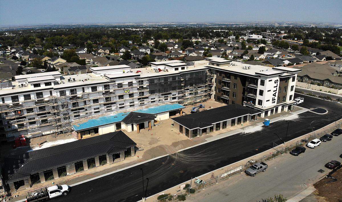 The Falls, an estimated $22 million mixed-use project, is taking shape in Kennewick.
