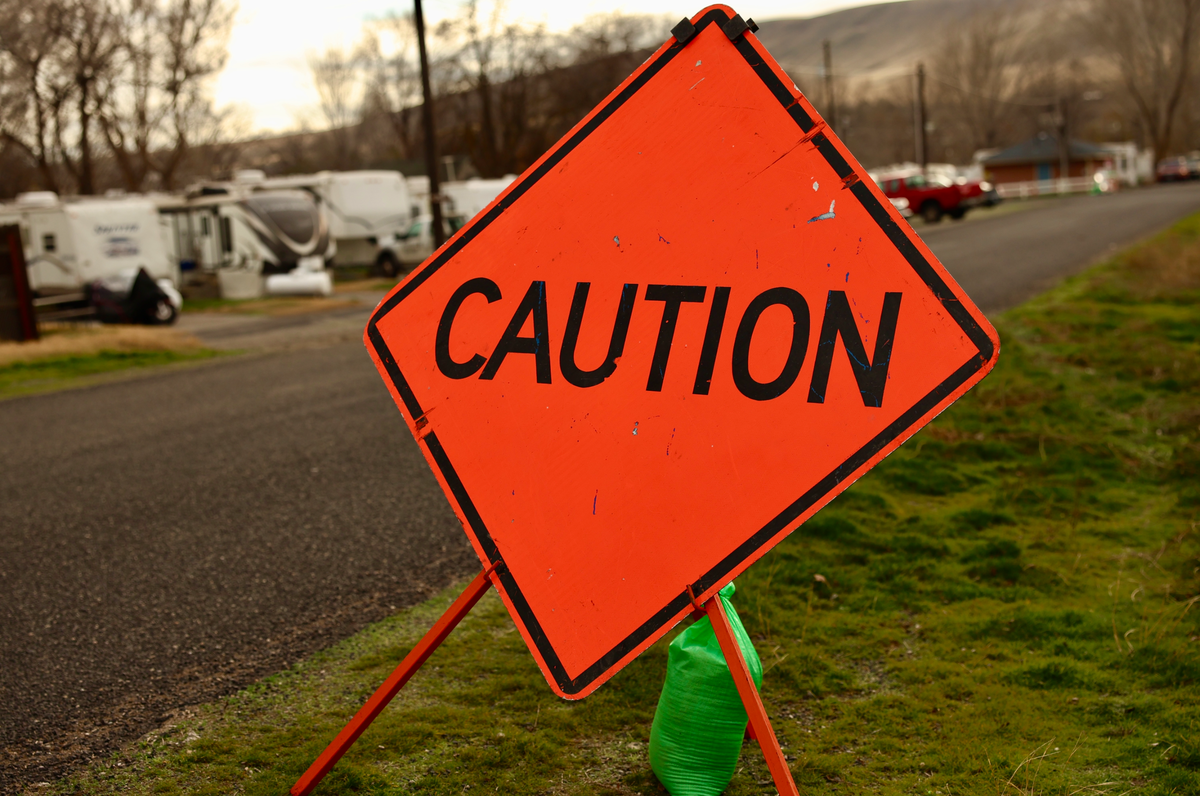 Residents at Beach RV Park moved out of the area because of the rising floodwaters.