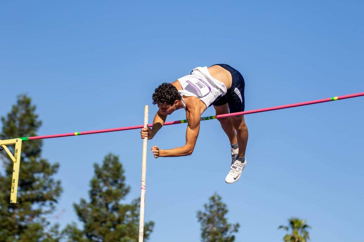 Roman Ruiz at the Mountain West Outdoor Track & Field Championship in May 2019.