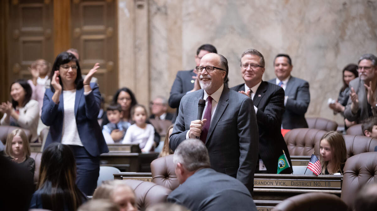 Rep. Bill Jenkin, R-Prosser, has returned to work in the 2019 Legislature following his recovery from a Jan. 25 heart attack.