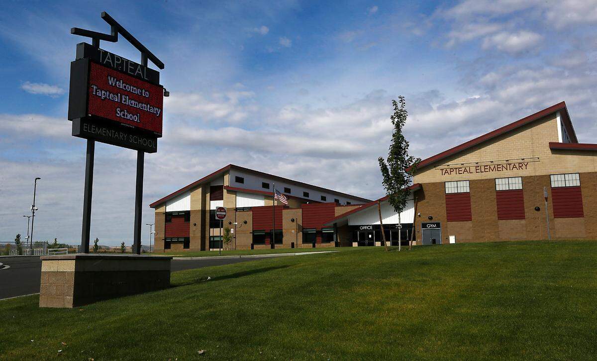 The new Tapteal Elementary School building in West Richland.