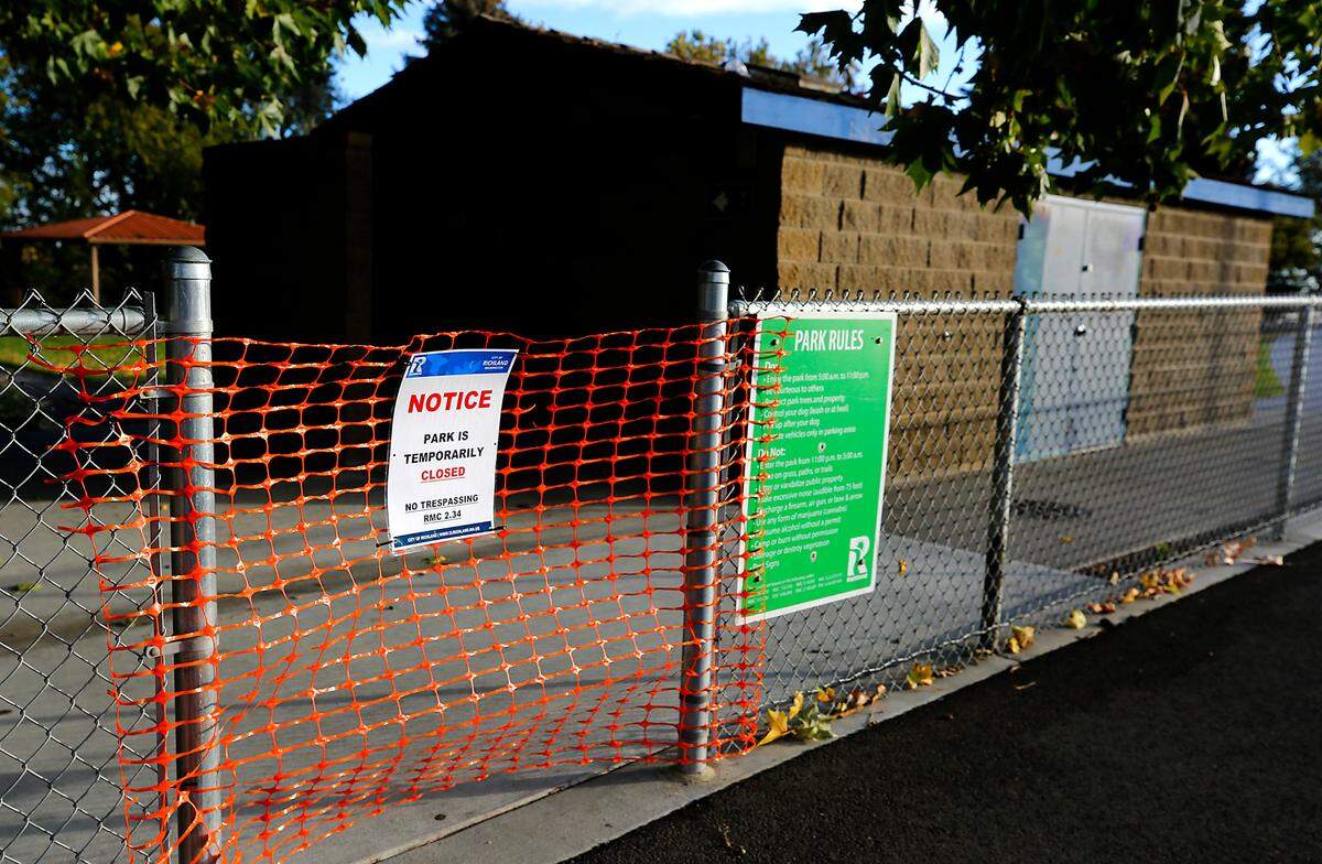 Richland temporary closed Wye Park in October 2024 because of vandalism and illegal activity.