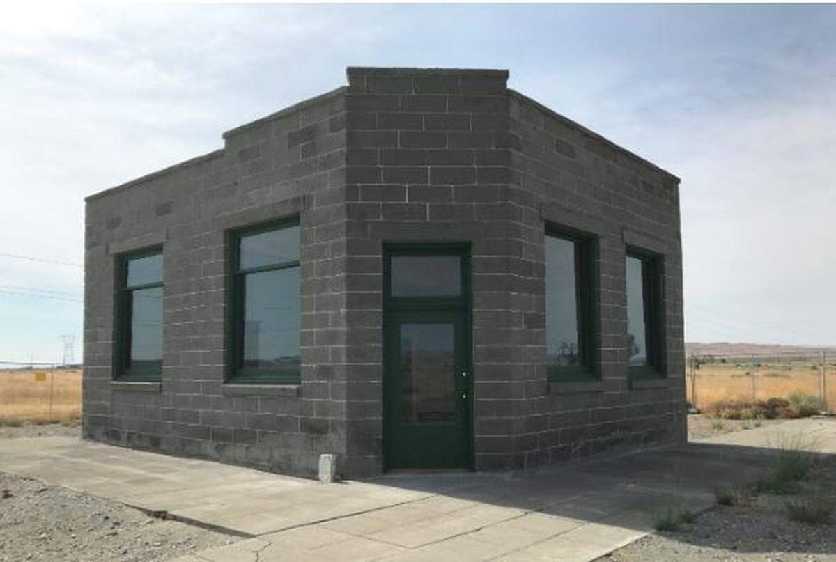 The bank in the ghost town of White Bluffs on the Hanford nuclear reservation has been rehabilitated and can be seen on Manhattan Project National Historical Park tours.