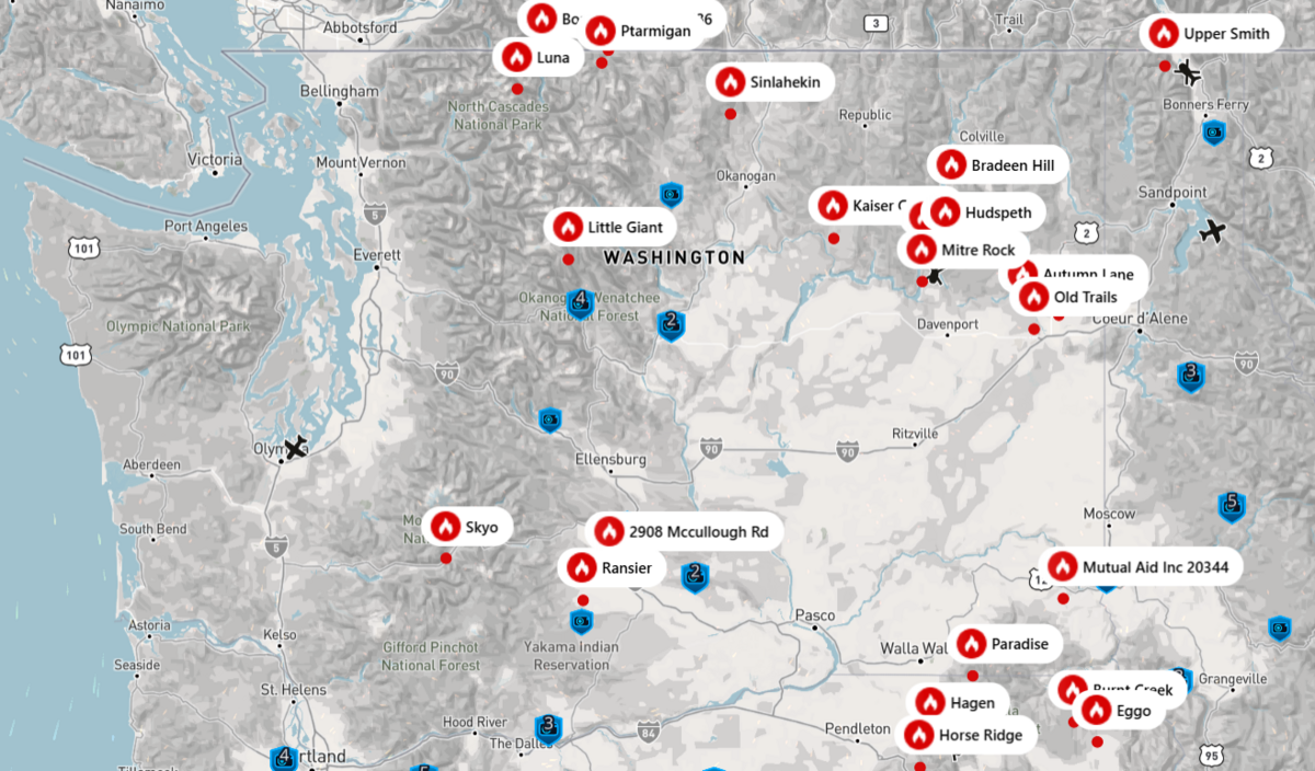 WA wildfires update: Where are fires burning right now? | Tacoma News ...