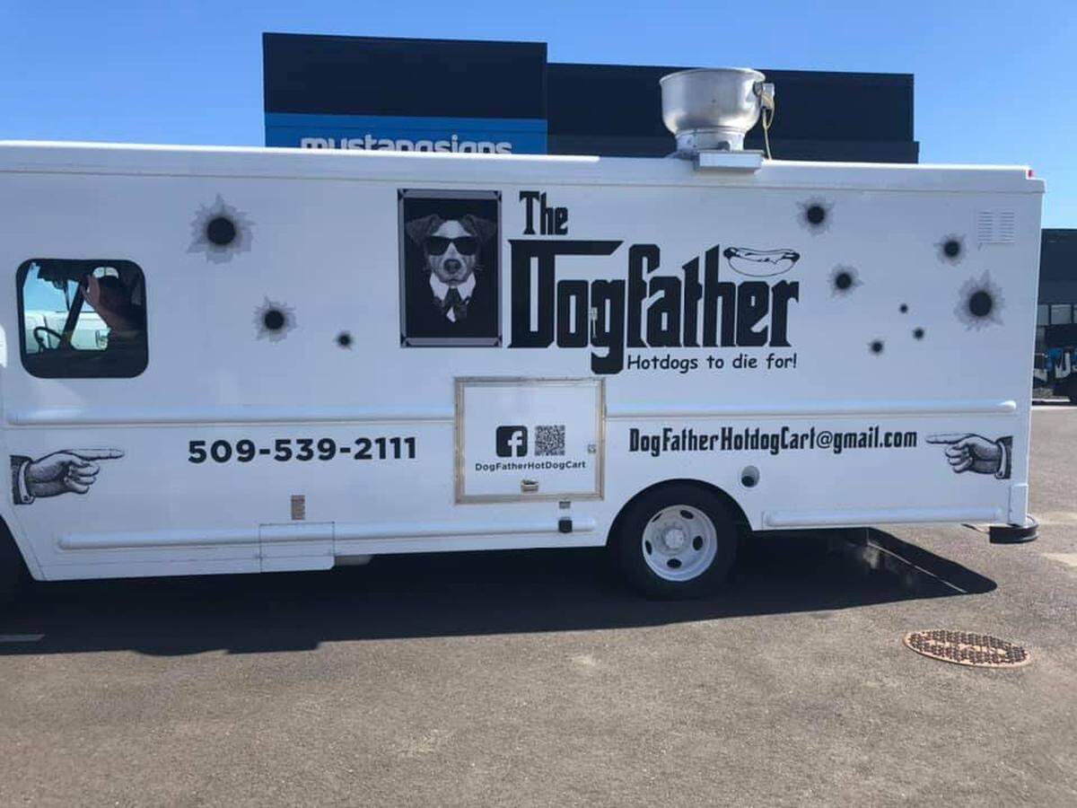 The Dogfather hot dog food truck will be opening next month in front of Bella’s Office Furniture at 7425 W. Clearwater Ave. in Kennewick.