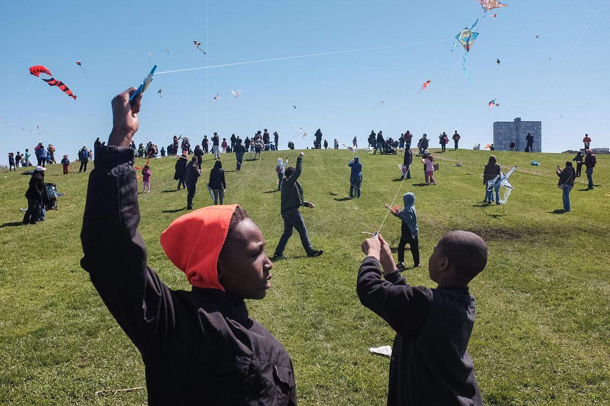 A kite festival in Illinois.