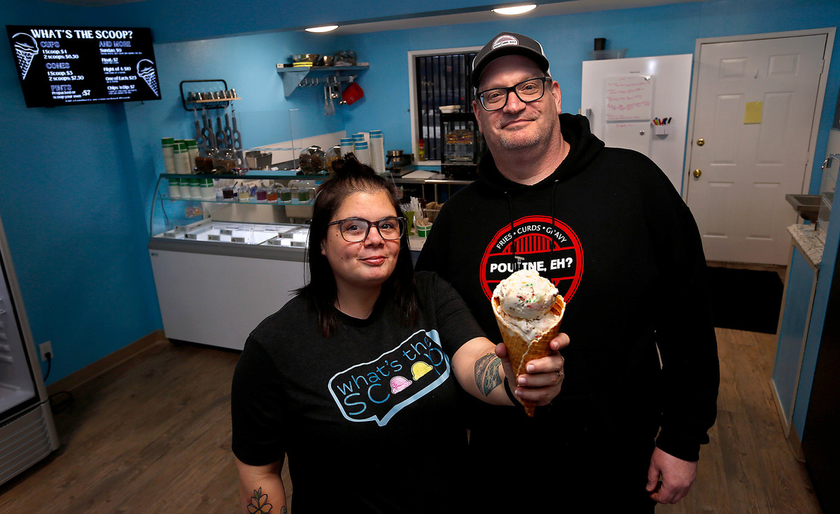 Mallory Chapin and her husband, Rob, opened What’s the Scoop ice cream shop in Kennewick at 3902 W. Clearwater Ave. in Kennewick.