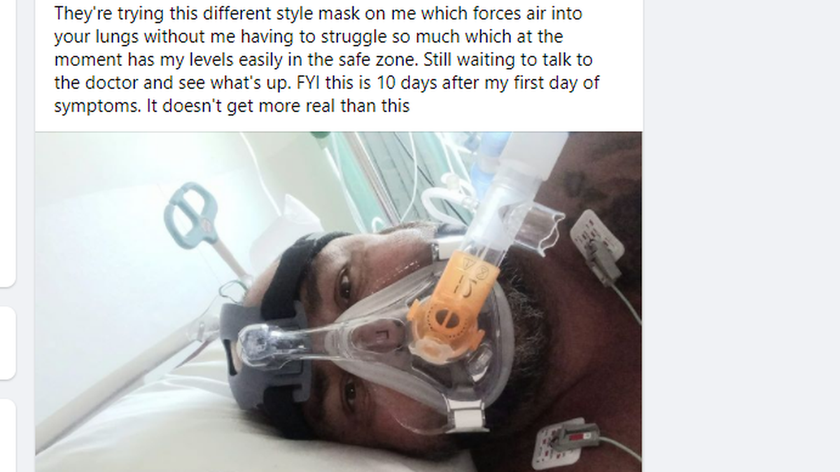 Richard Linderman of Kennewick has chronicled his fight against COVID-19 on his Facebook page, including convincing others to get vaccinated.
