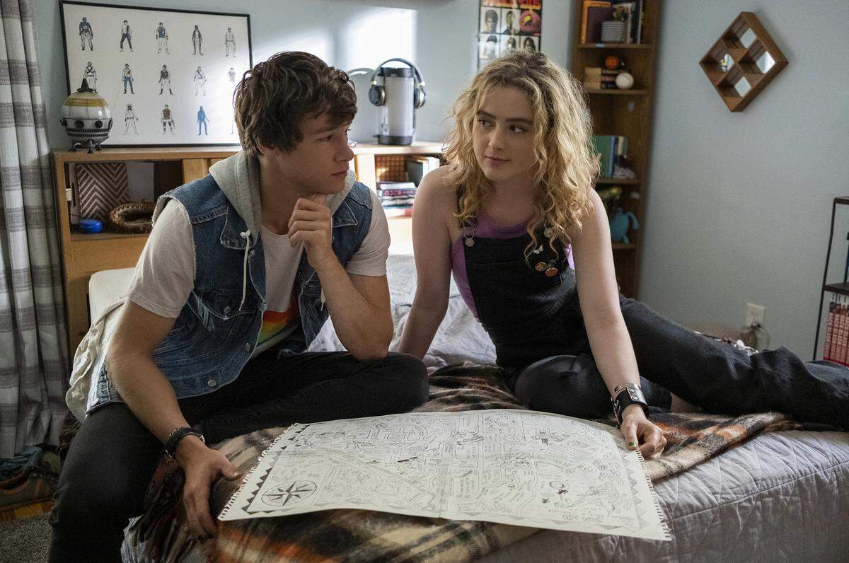 Kyle Allen and Kathryn Newton in “The Map of Tiny Perfect Things.”