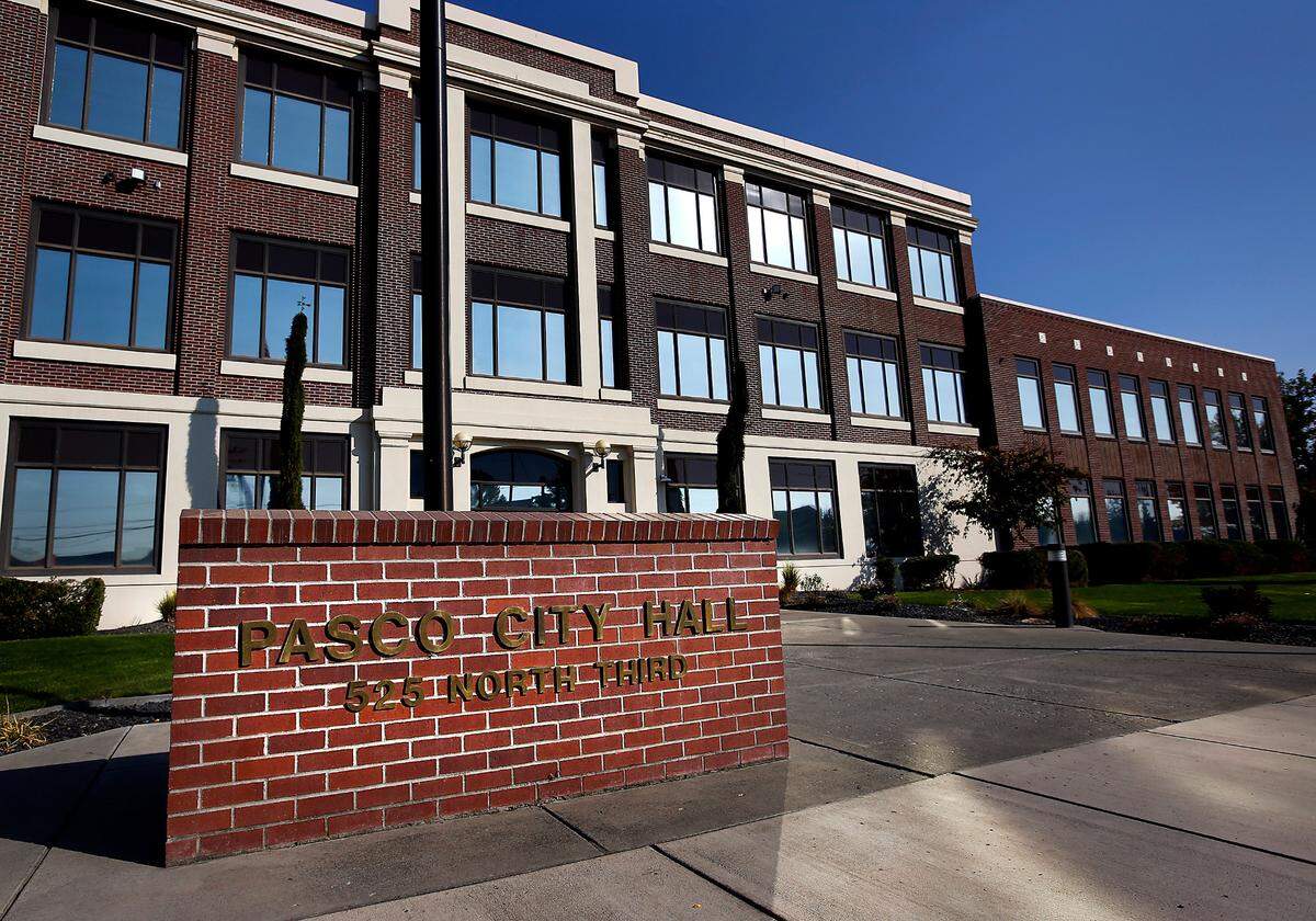 Pasco City Hall building at 525 North Third Ave.
