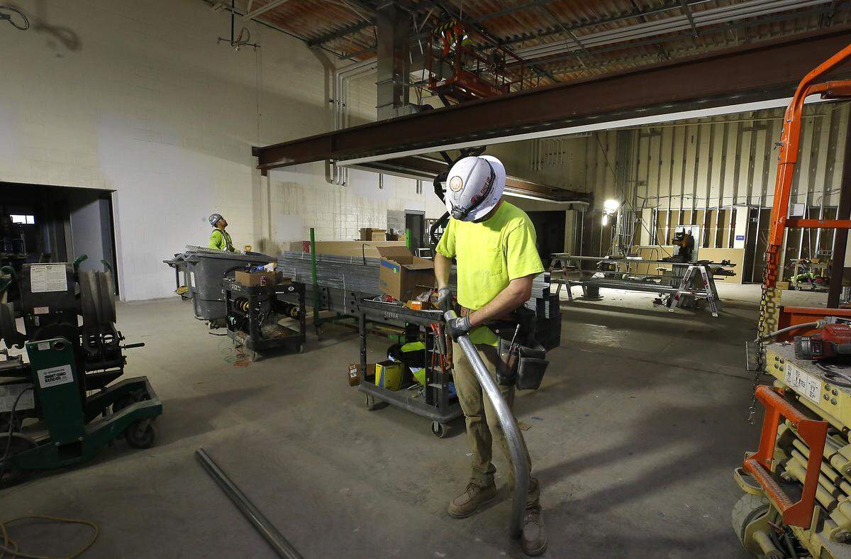 Principal Paul Randle Construction crews are about halfway done with the 12-month $46 million project to modernize the Tri-Tech Skills Center .