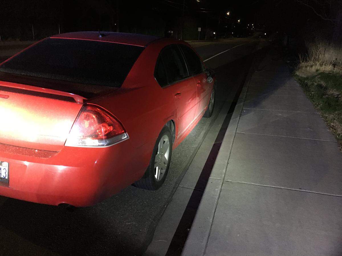 Benton County sheriff’s deputies stopped the Chevy Impala a few blocks after it sideswiped one of their stopped patrol vehicles.