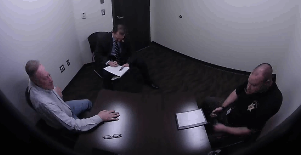 Franklin County Commission Chairman Rocky Mullen, left, was interviewed in March 2024 as part of a criminal investigation into official misconduct.