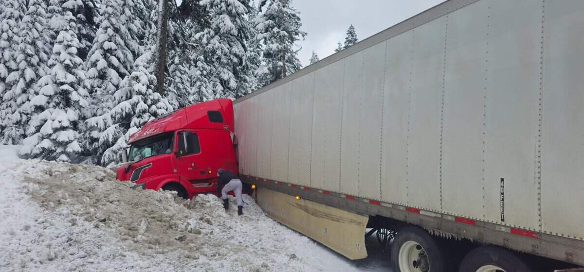 Interstate 90 closed for as long as five hours Thursday night from North Bend to Ellensburg due to crashes on snowy road.
