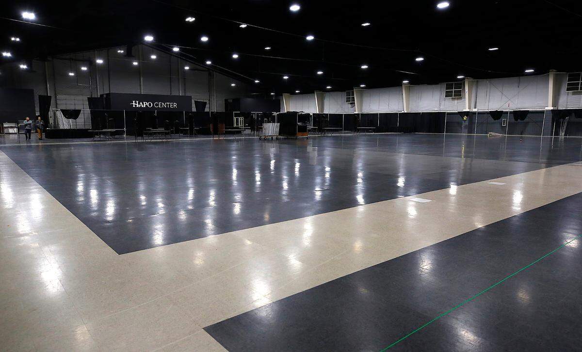 The exposition hall has 39,000 square-feet of space inside the HAPO Center at 6600 Burden Blvd. in Pasco.