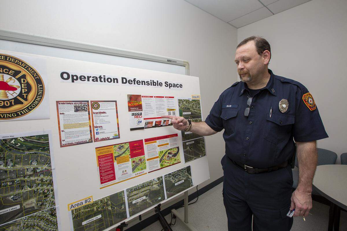 Kennewick Fire Department Capt. Brian Ellis talks about Operation Defensible Space. On Saturday, 20 firefighter will be in three different areas in Kennewick handing out information on how to protect your home during wildfire season.
