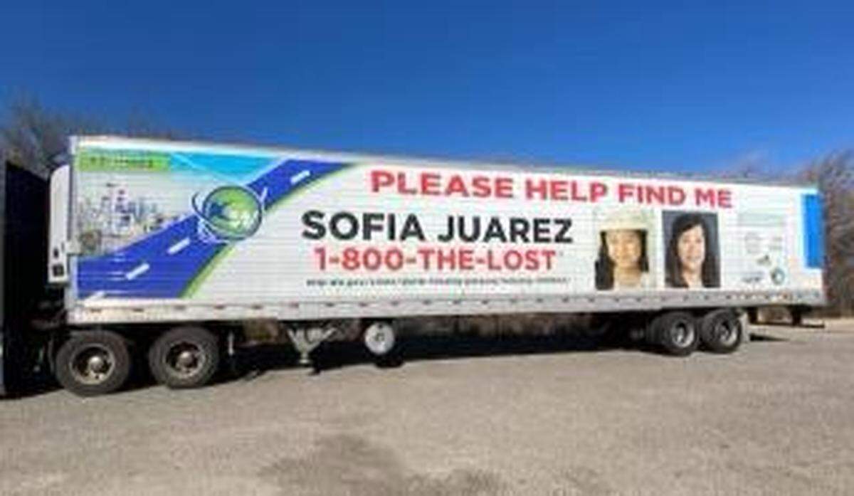 Sofia Juarez, Kennewick WA child who disappeared in 2003 will be featured on trailers traveling throughout Washington.