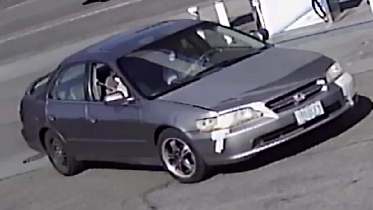Pasco police are searching for this car that was used in a murder on Interstate 182 earlier this month.