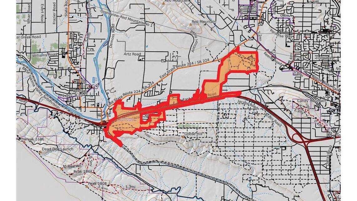 Evacuation orders remain. I-82 reopens as fire west of Tri-Cities grows