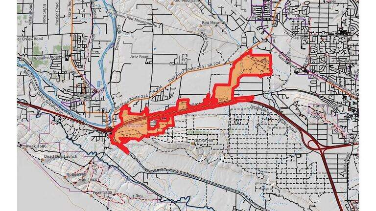 Evacuation orders remain. I-82 reopens as fire west of Tri-Cities grows